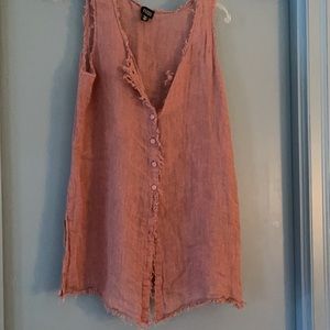 Eileen Fisher Linen Vest M